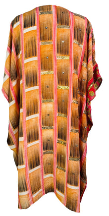 PRC6764 Caftan mi-long en pure soie Avatar