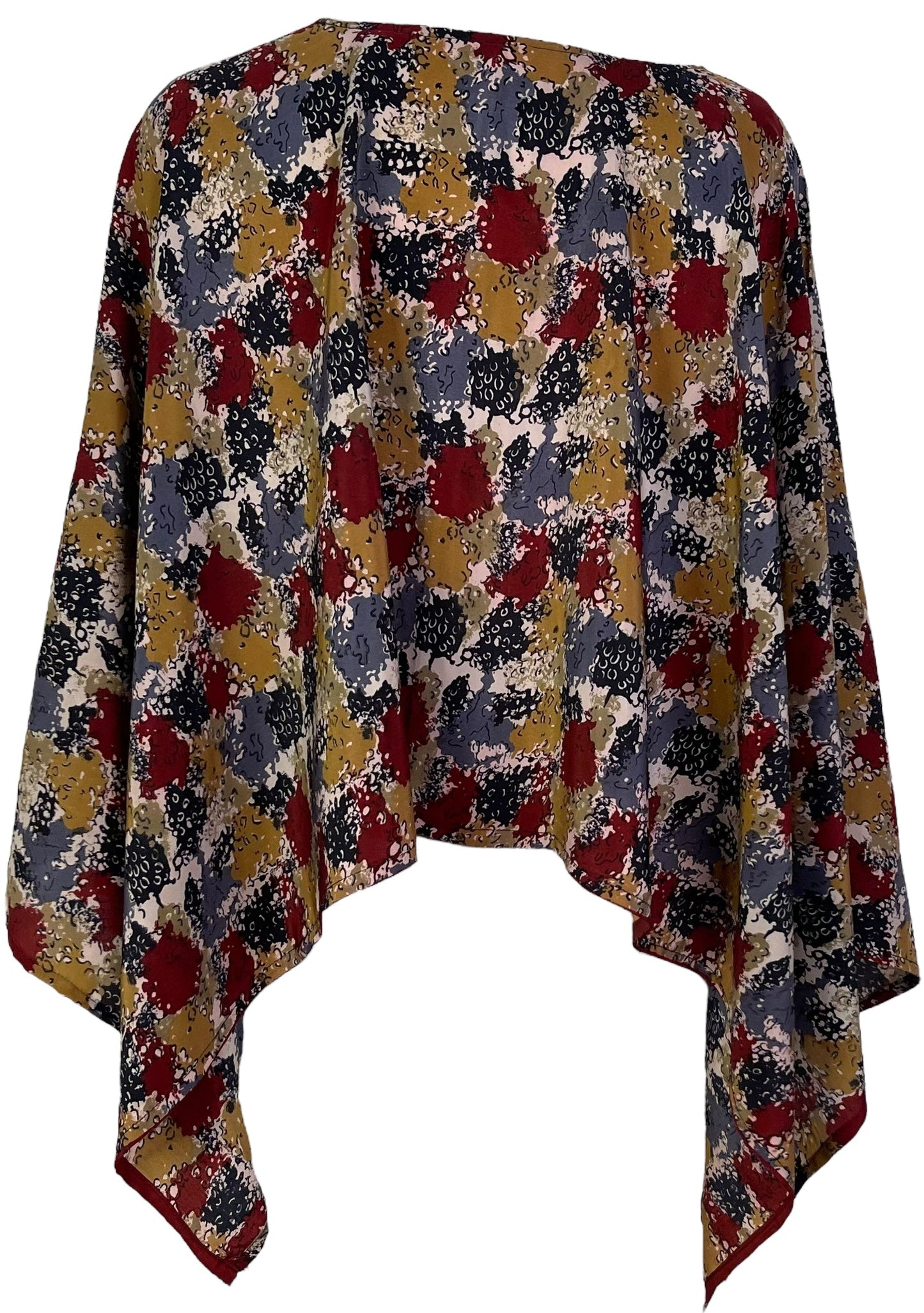 Poncho-capelette PRC7003 en pure soie Avatar