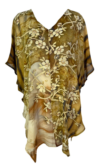 PRG7060 Haut Waterfall en Soie Pure Sheer Avatar