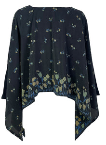 PRC6922 Poncho Capelet Avatar en pure soie