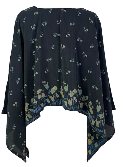 PRC6922 Poncho Capelet Avatar en pure soie