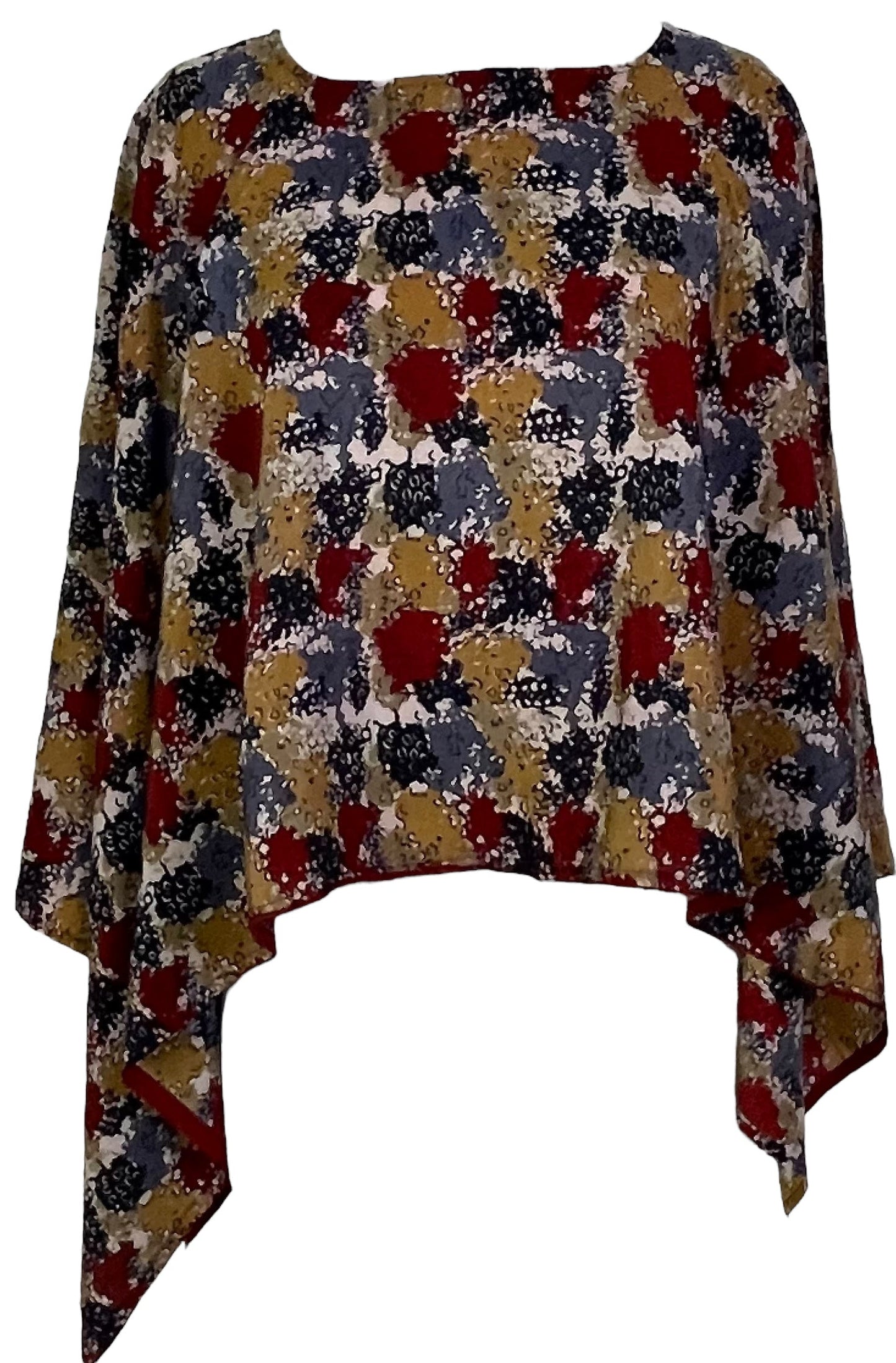 Poncho-capelette PRC7003 en pure soie Avatar
