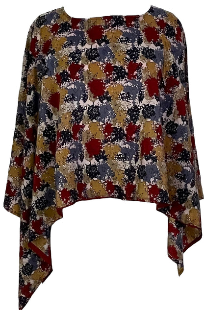 Poncho-capelette PRC7003 en pure soie Avatar