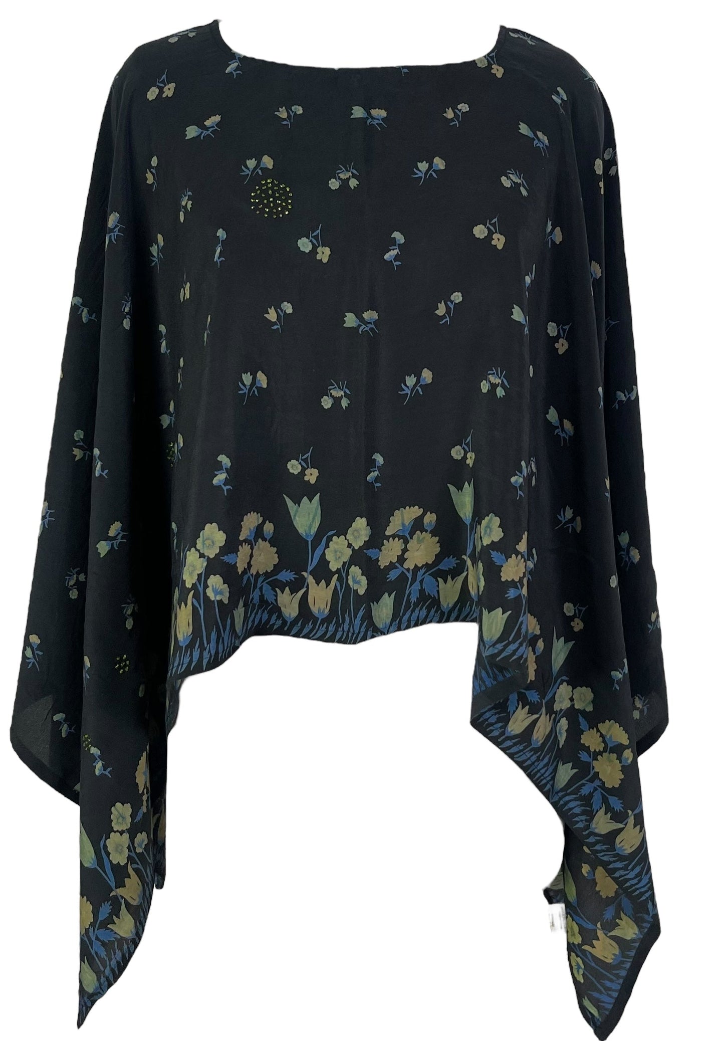 PRC6922 Poncho Capelet Avatar en pure soie