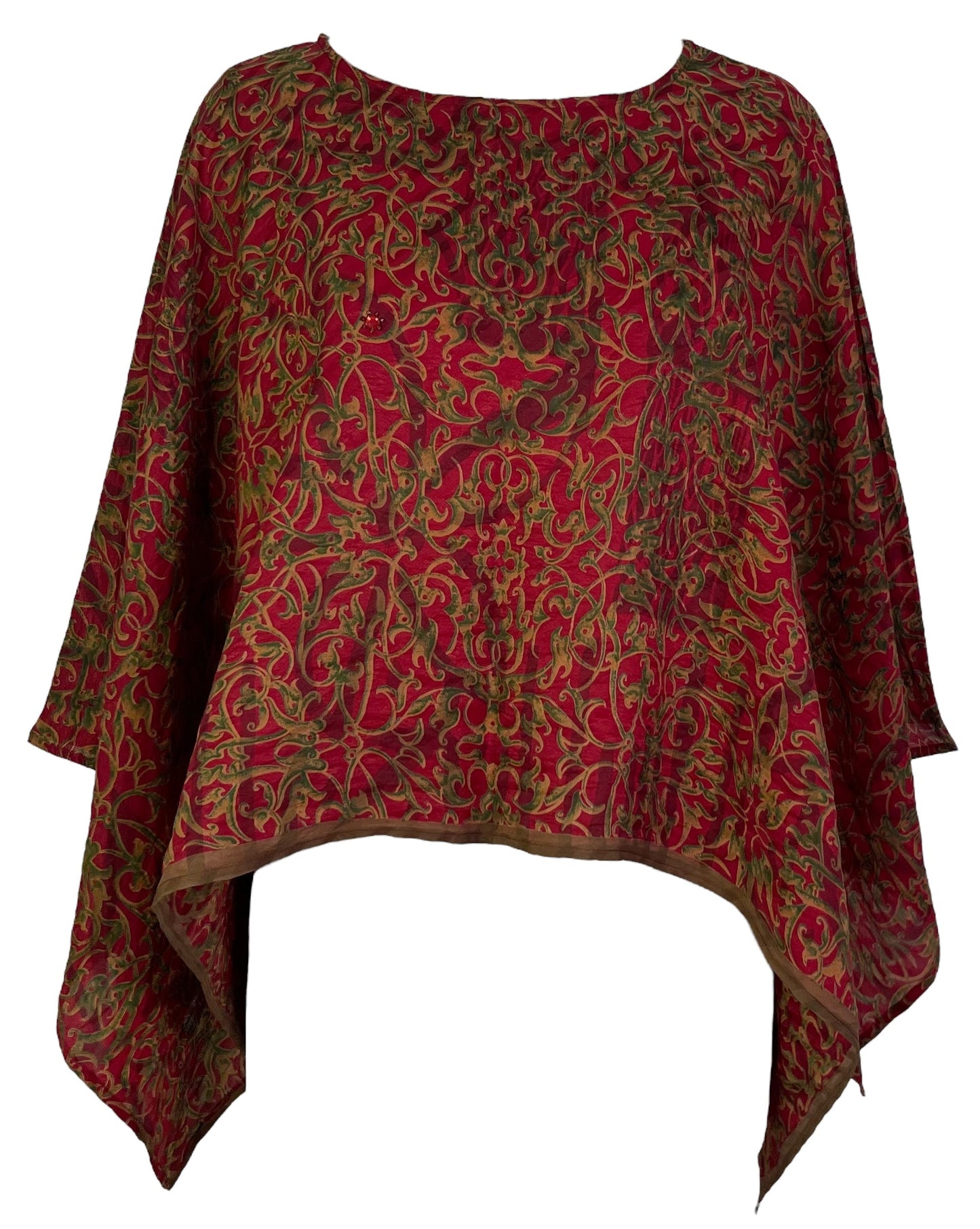 PRC7285 Poncho capelet en pure soie Avatar