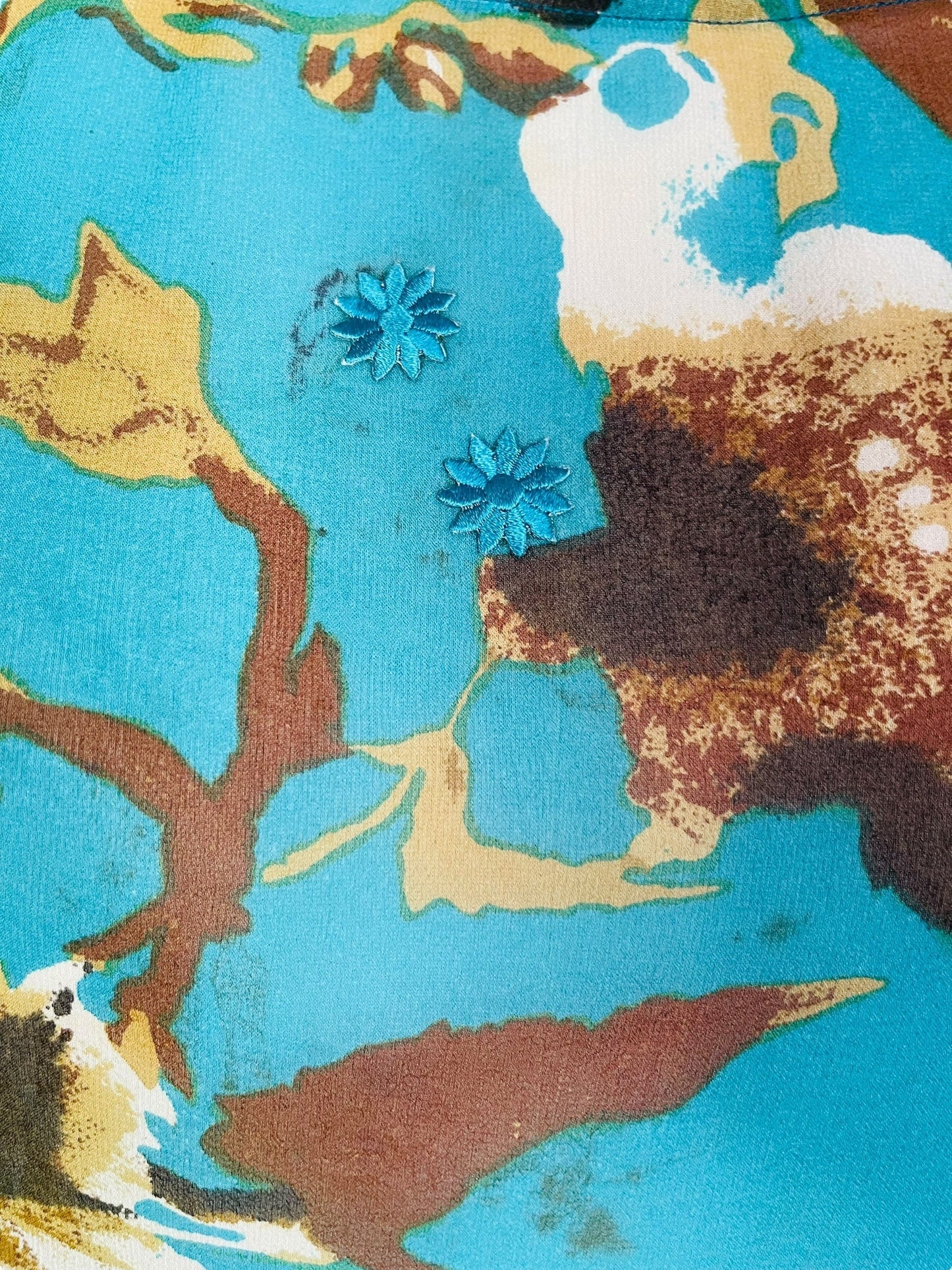 PRG7536 Top en pure soie à fentes latérales Sheer Avatar