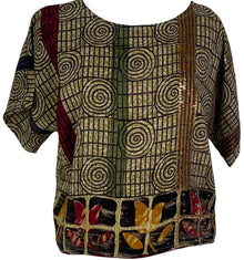 PRC6761 Avatar Pure Silk Boxy Top