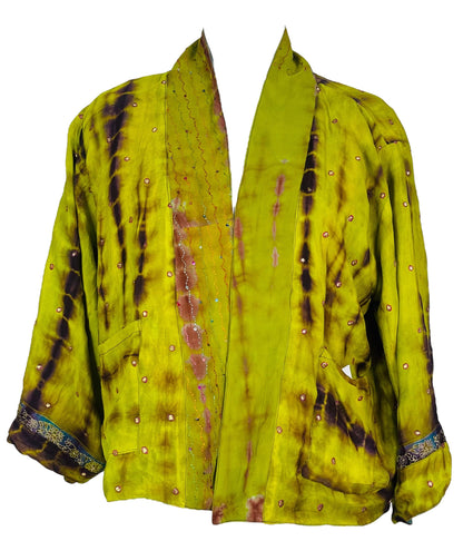 PRC7377 Veste Jiva réversible en pure soie Avatar