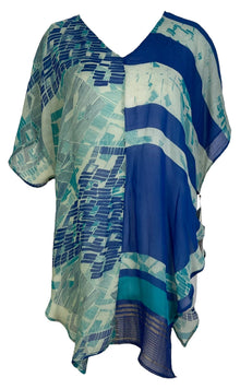 PRG7102 Haut Cascade en Pure Soie Transparente Avatar