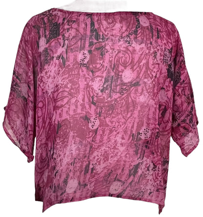 Haut ample en pure soie Sheer Avatar PRG5501