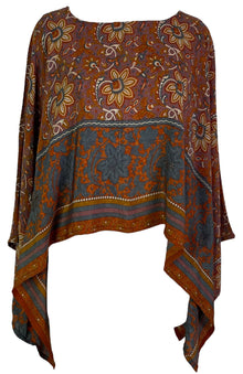 PRC6907 Poncho capelet en pure soie Avatar