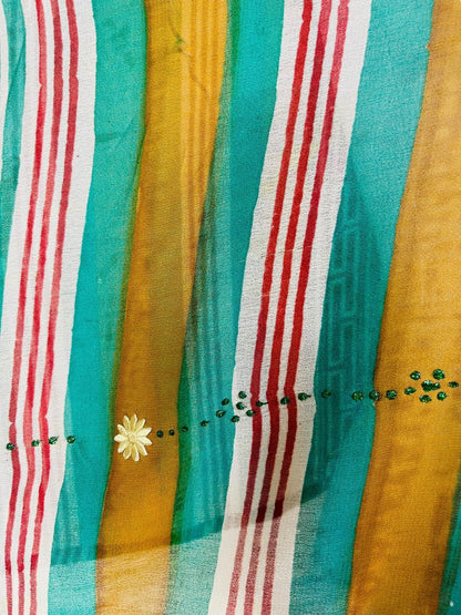 PRG7337 Haut à manches kimono en pure soie Sheer Avatar