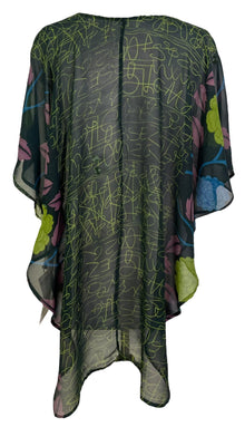 PRG7098 Sheer Sheer Avatar Pure Silk Waterfall Top