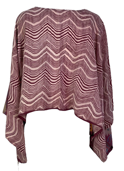 LADY LUCK PRC6701 Avatar Pure Silk Kimono-Sleeved Top