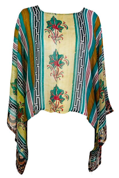 PRG7337 Haut à manches kimono en pure soie Sheer Avatar