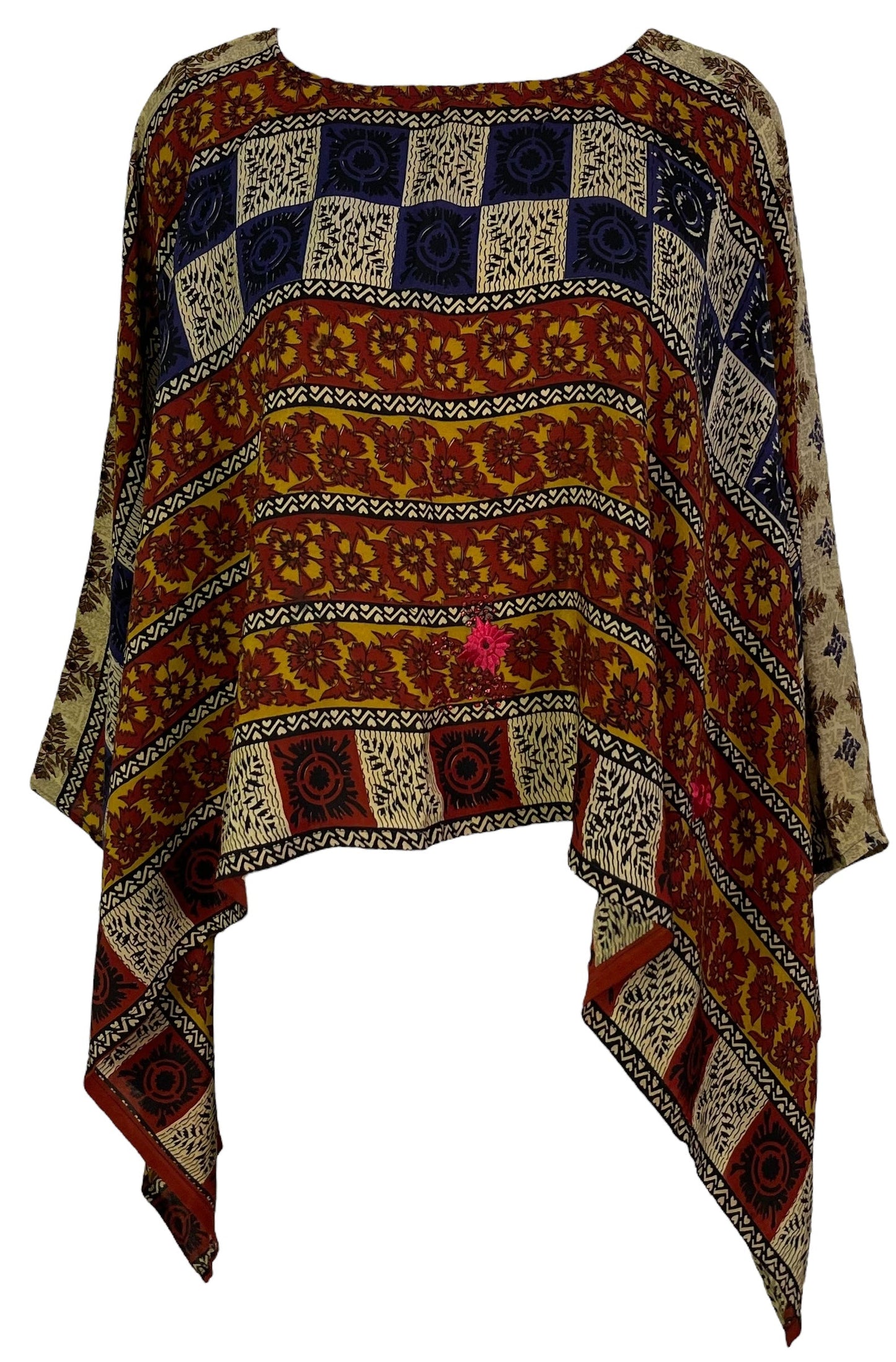 PRC7028 Poncho Capelet en Soie Pure Avatar