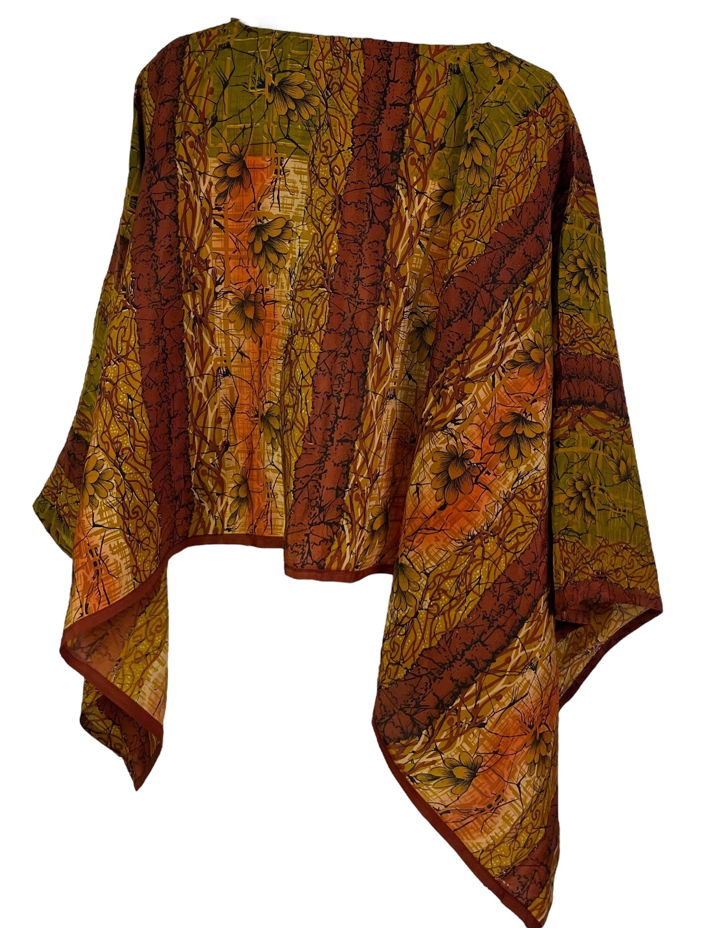 PRC6861 Poncho-capelet en pure soie Avatar