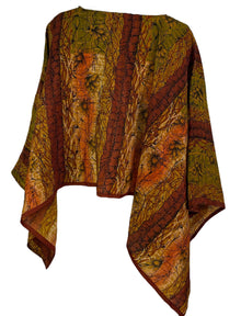PRC6861 Poncho-capelet en pure soie Avatar