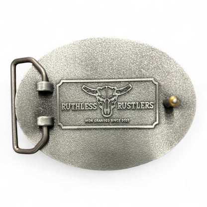 Boucle de ceinture Ruthless Rustlers Iron Grace | Argent antique