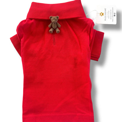 Chemise en coton rouge
