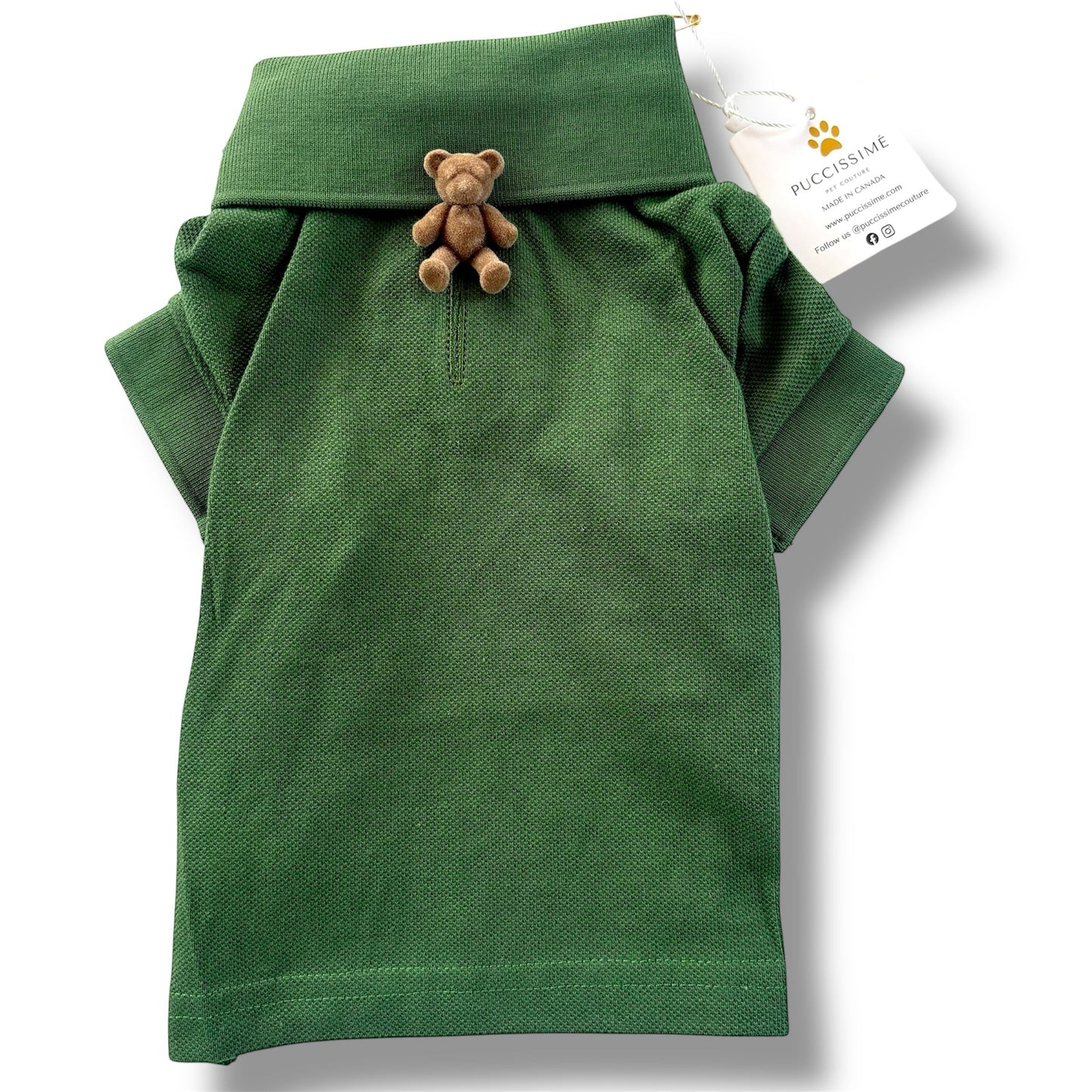 Chemise verte en coton
