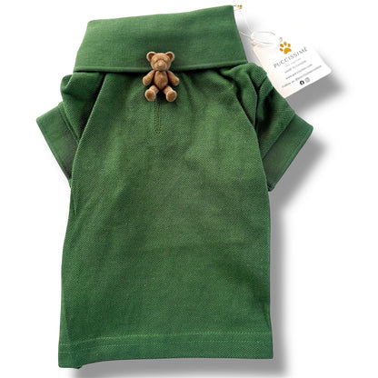 Chemise verte en coton