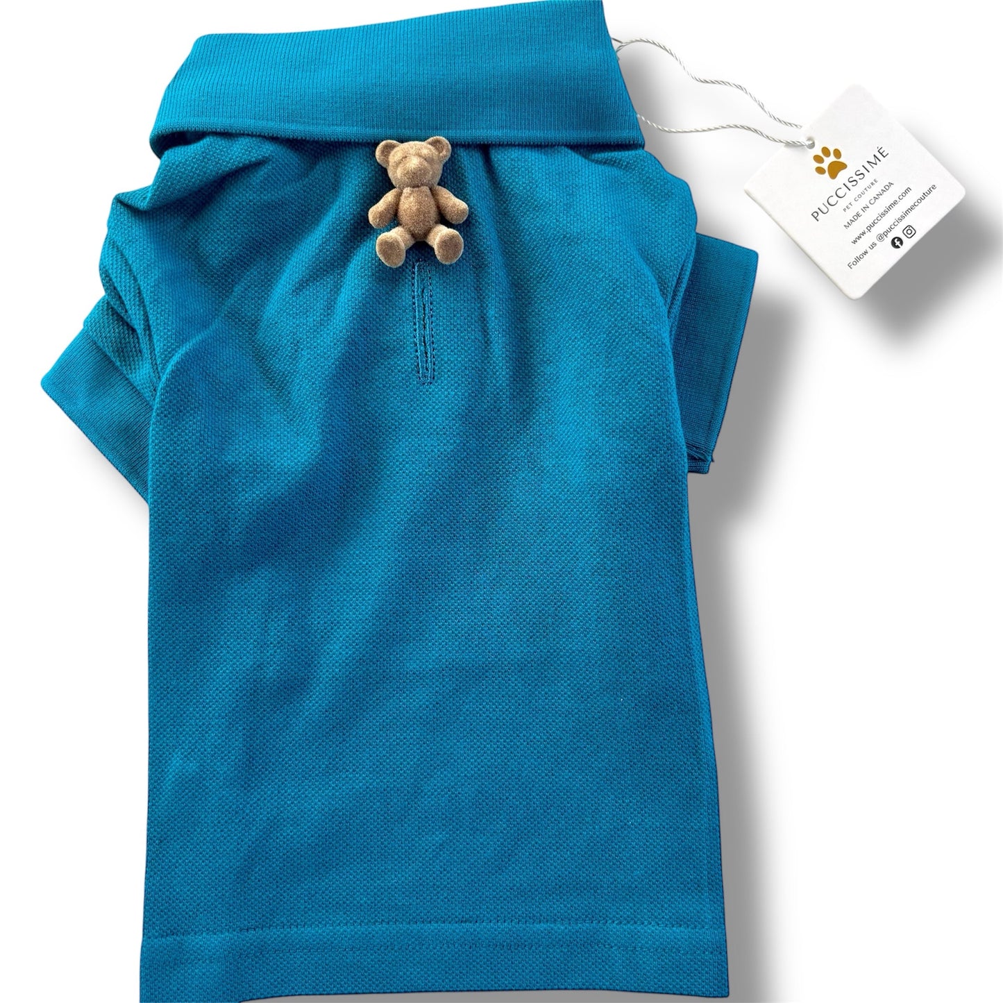 Chemise en coton sarcelle foncé
