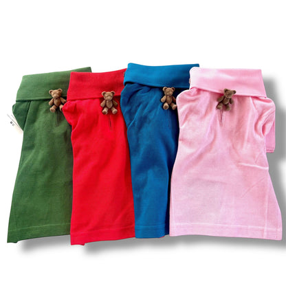 Chemise en coton sarcelle foncé