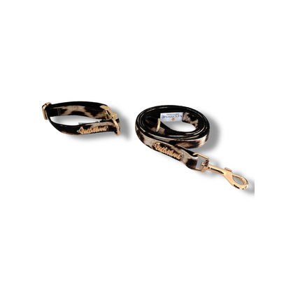 Leopard Leash with hands-free extension