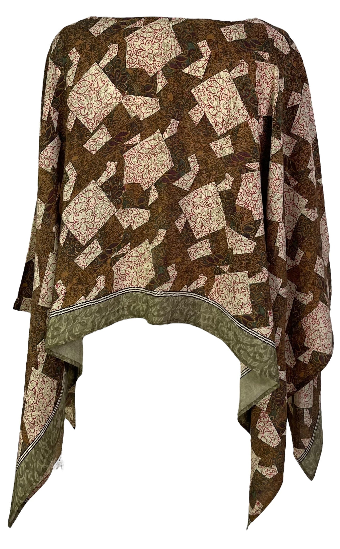 PRC7283 Poncho Capelet en Pure Soie Avatar