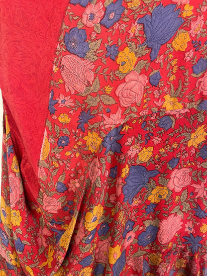 PRC7164 Robe Tunique Longue Sculpturale en Pure Soie Avatar