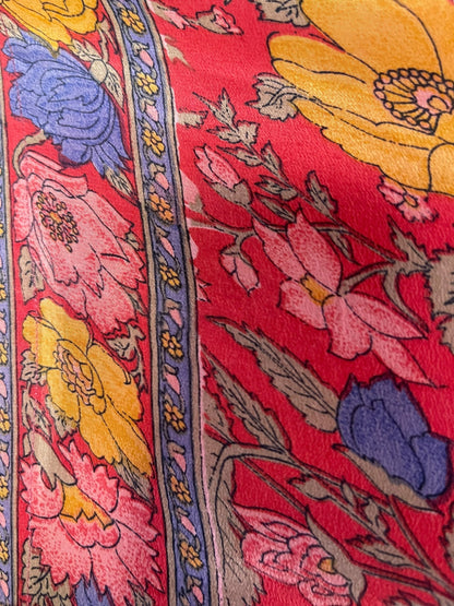 PRC7164 Robe Tunique Longue Sculpturale en Pure Soie Avatar