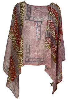 PRG7049 Poncho Capelet en pure soie Avatar transparent