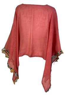 PRG7263 Poncho Capelet Pur Soie Transparente Avatar