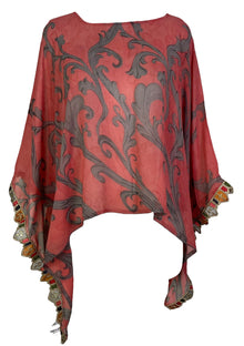 PRG7263 Poncho Capelet Pur Soie Transparente Avatar
