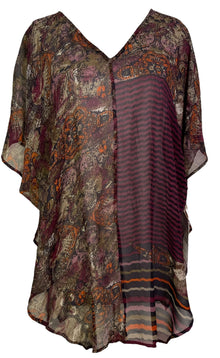 PRG7096 Top en soie pure Waterfall Sheer Avatar