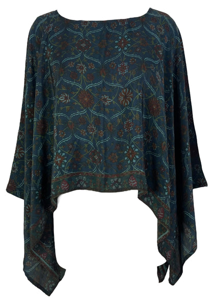 PRC7037 Poncho-Capelet en Soie Pure Avatar