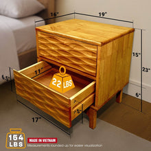 Elara Nightstand with 2 Drawers