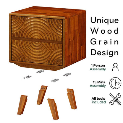 Table de chevet Harmony à 2 tiroirs