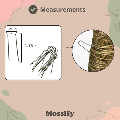 Épingles florales - Épingles de verdure - Épingles pour tuteur en mousse