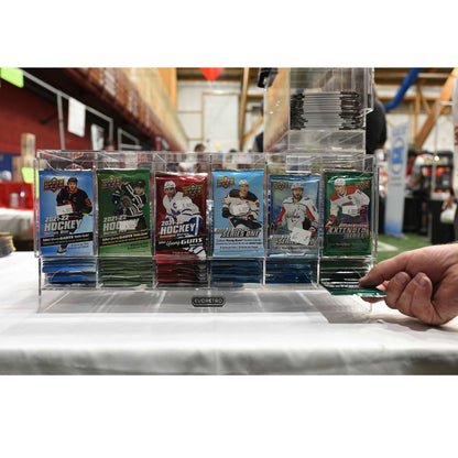 Distributeur de Présentoirs Acryliques EVORETRO 6 emplacements pour Paquets Boosters Pokémon - 4 Paquets