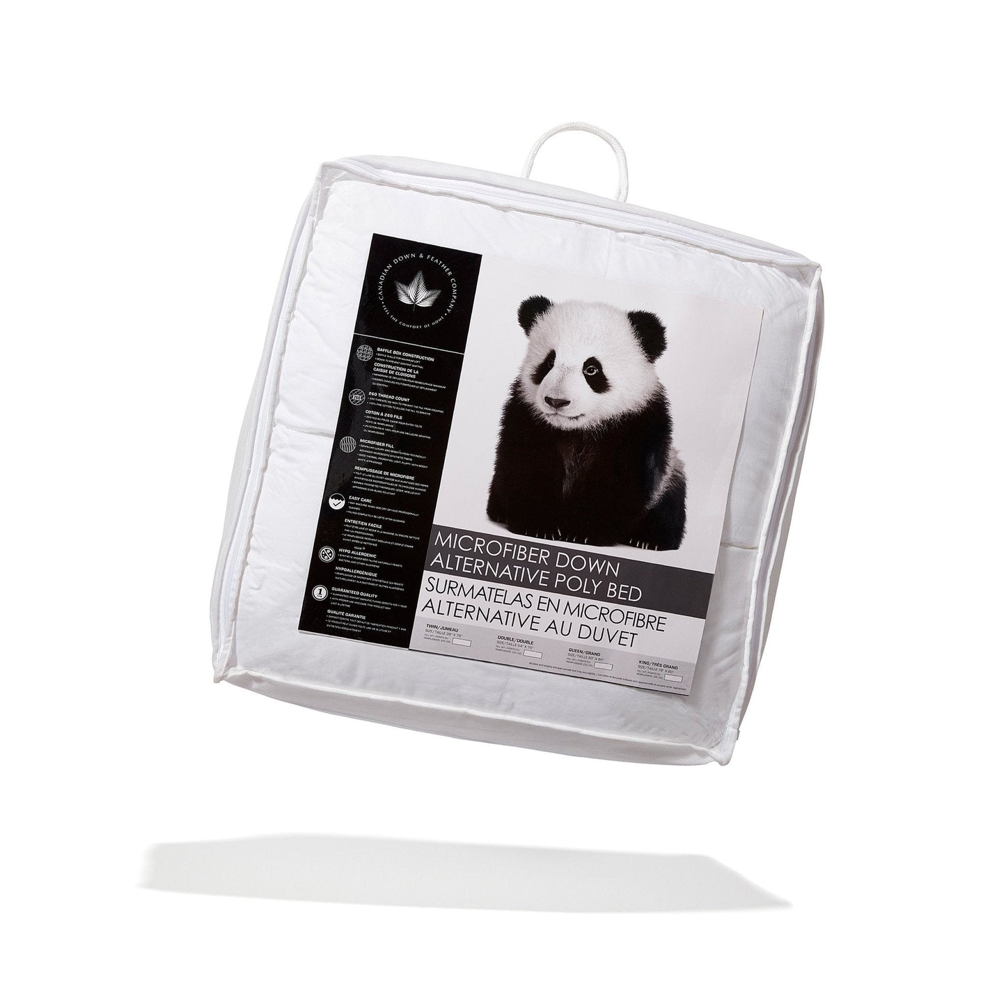 Lit en poly microfibre alternative au duvet