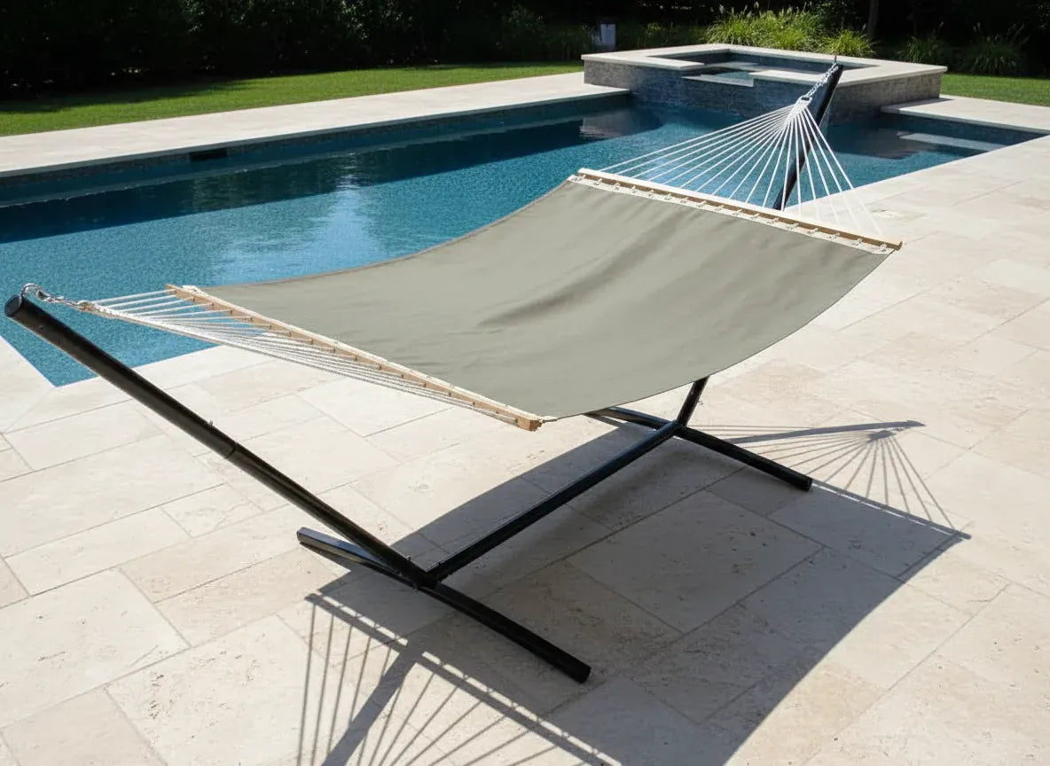 Au bord de la piscine | Hamac de lac avec support à 3 poutres