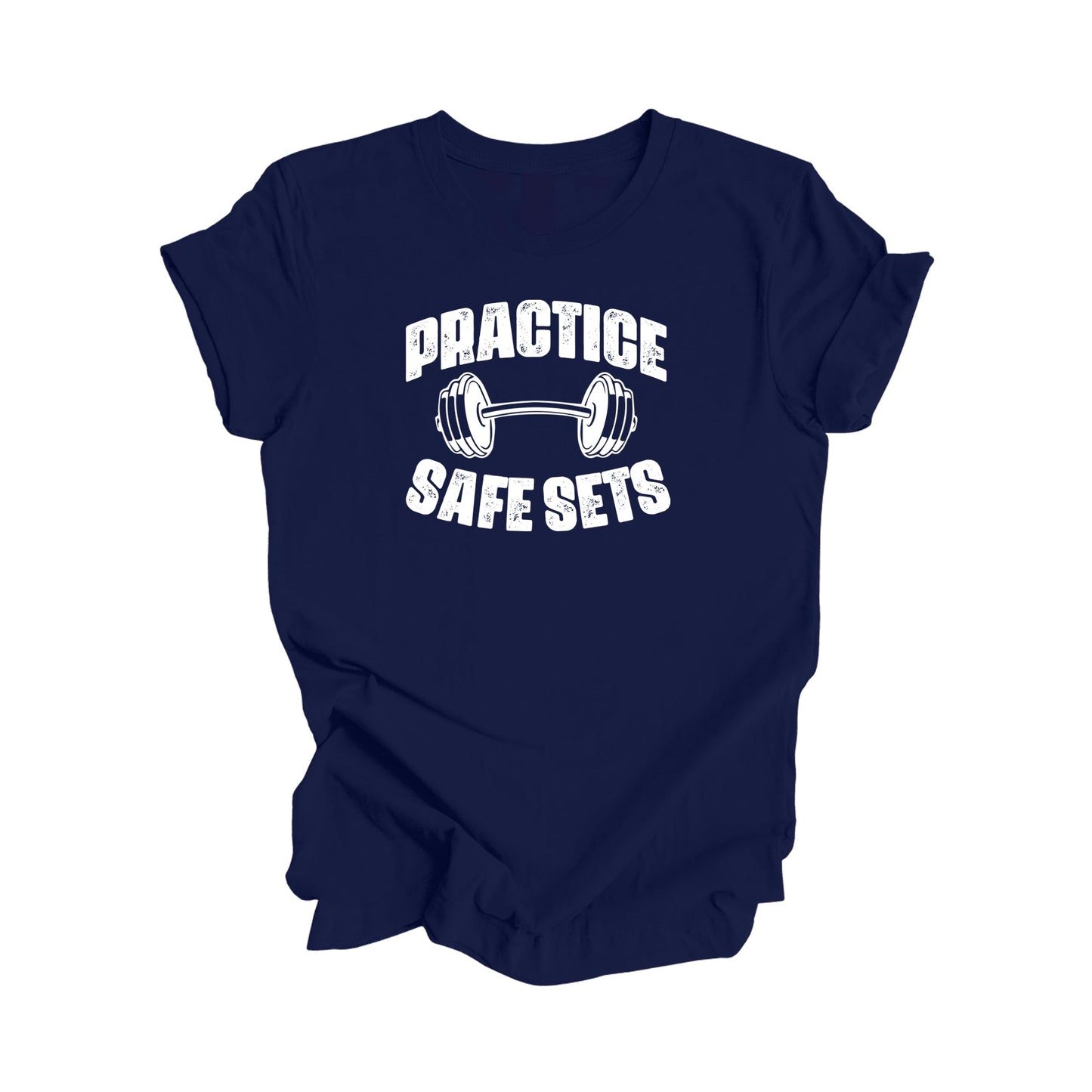 Entraînez-vous en toute sécurité - Cadeau de gym, T-shirt d'entraînement, T-shirt de gym, Cadeau pour les amateurs de gym, T-shirt d'entraîneur de gym, T-shirt de fitness, T-shirt de gym amusant - Inspired X