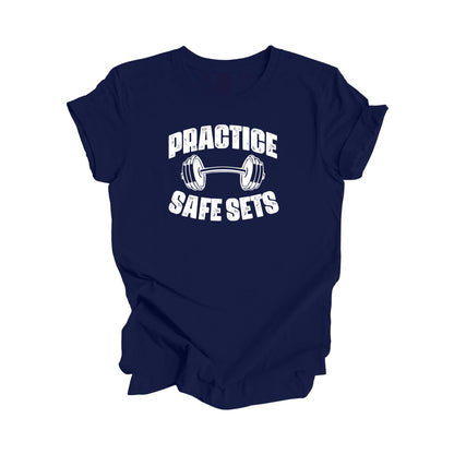 Entraînez-vous en toute sécurité - Cadeau de gym, T-shirt d'entraînement, T-shirt de gym, Cadeau pour les amateurs de gym, T-shirt d'entraîneur de gym, T-shirt de fitness, T-shirt de gym amusant - Inspired X