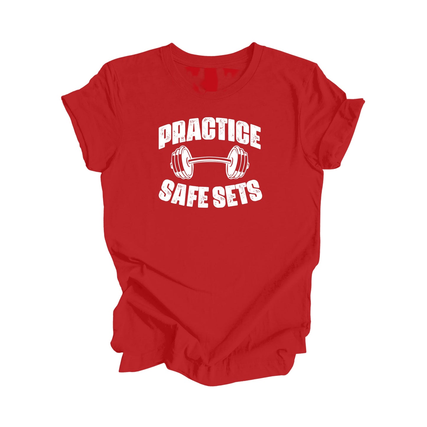 Entraînez-vous en toute sécurité - Cadeau de gym, T-shirt d'entraînement, T-shirt de gym, Cadeau pour les amateurs de gym, T-shirt d'entraîneur de gym, T-shirt de fitness, T-shirt de gym amusant - Inspired X