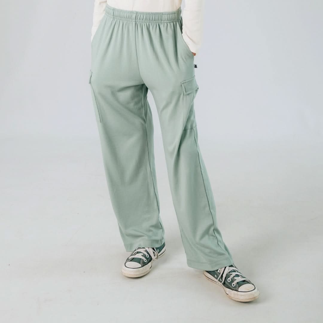 Youth Bamboo Cargo Pants | Burnt Brick