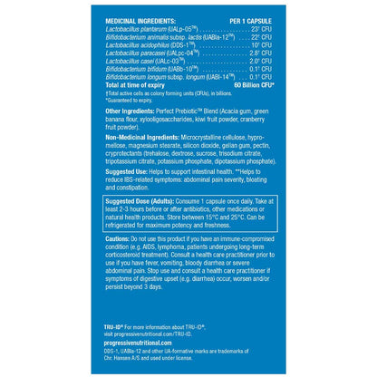 Progressive PERFECT PROBIOTIC 60 BILLION, 60 VCaps (Extra Strength)