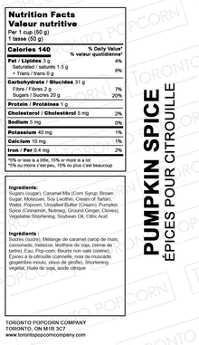 Popcorn aux épices de citrouille