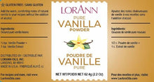 Poudre de vanille pure - Sachet de 2 oz - Livraison gratuite au Canada pour les commandes de plus de 199 CAD